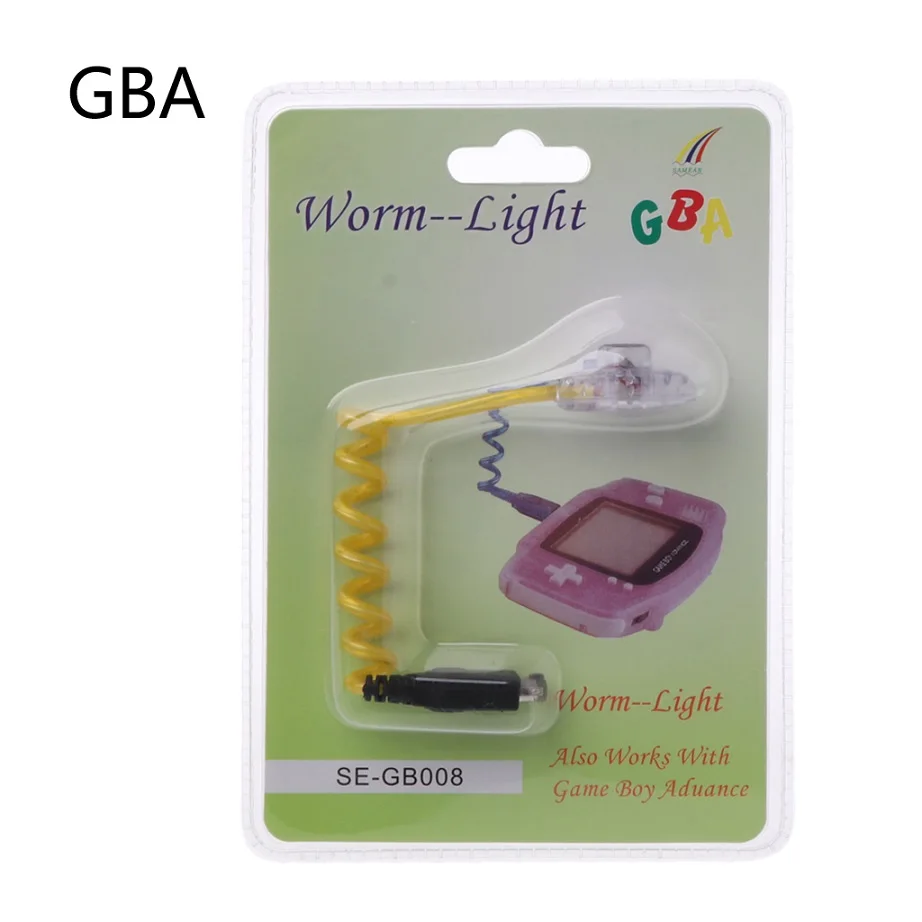 GBA Высокое качество гибкий червячный светильник светодиодный лампы для nintendo Gameboy GBA GBC GBP консоль - Цвет: GBA