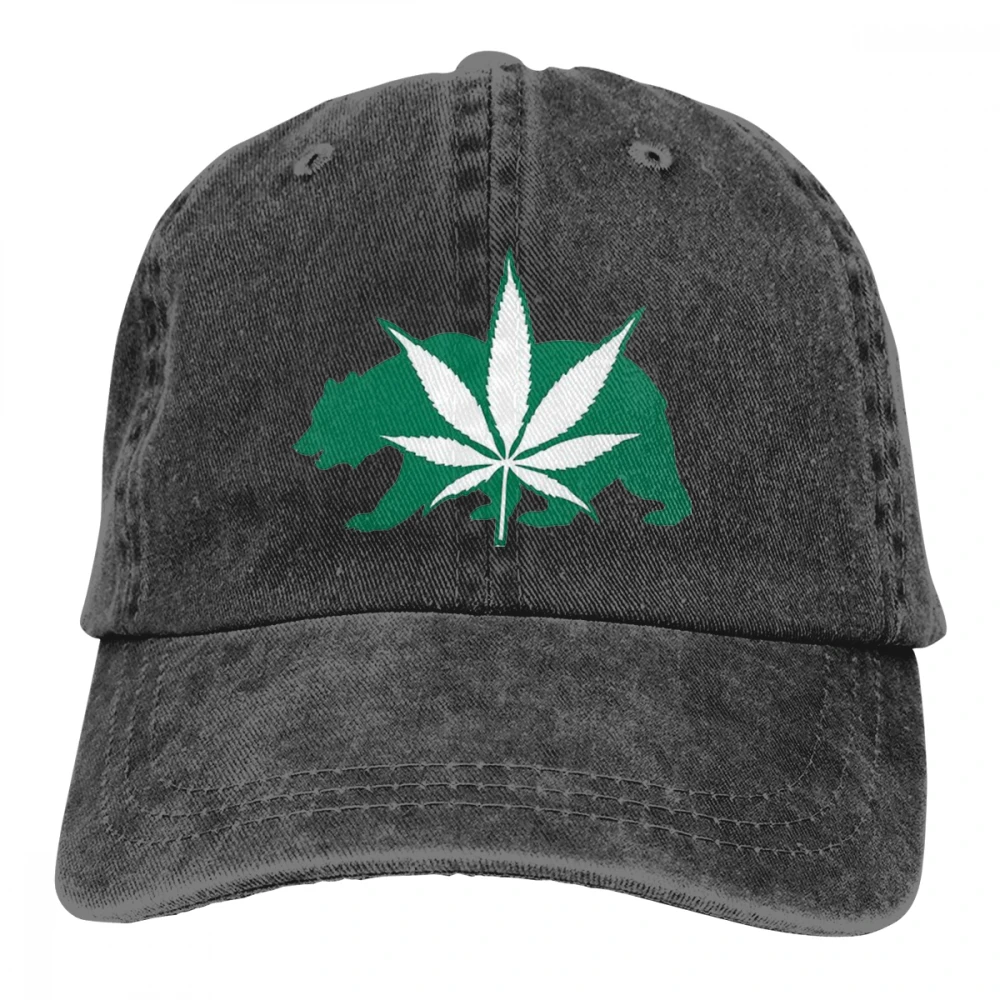 Love Калифорнийский медведь Casquette черный унисекс Мужские Женские джинсовые бейсболка с ремешком кепки Регулируемый Гольф папа шляпа