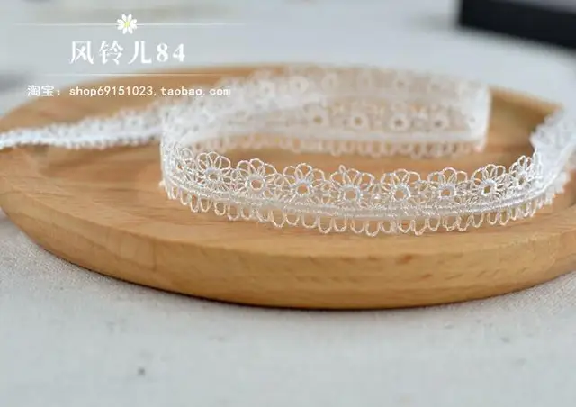 Nastro Margherita Ricamato | 7.5 Metri | Decorazione Floreale | Per Abbigliamento E Regali - Foto 5