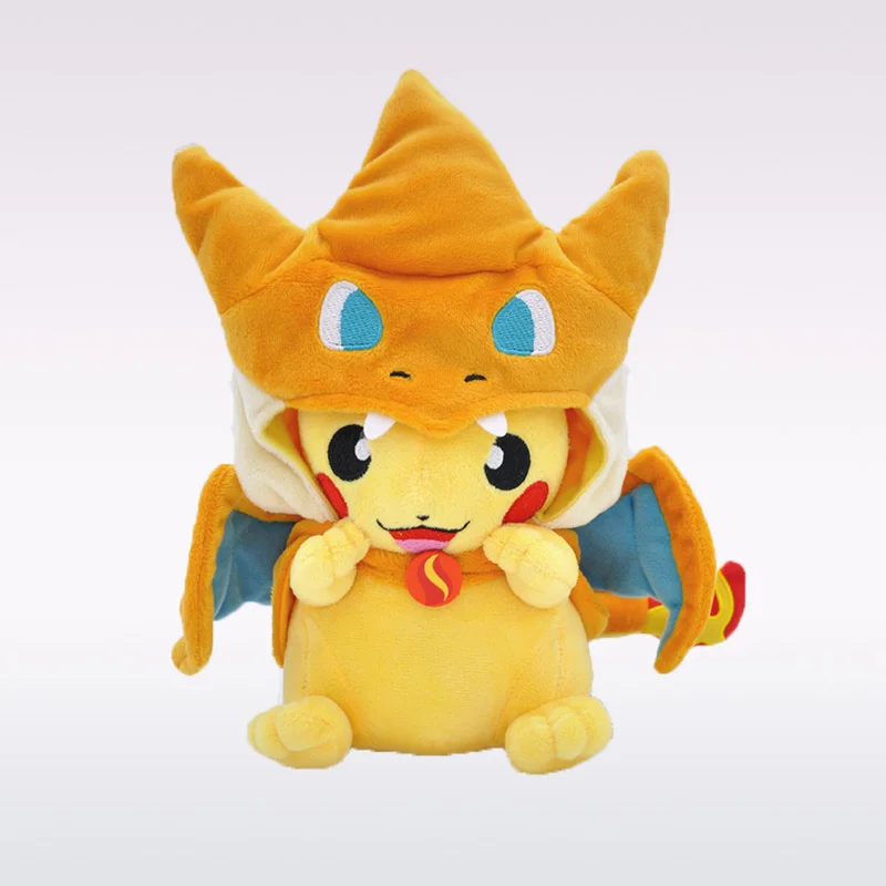 30cm Mega Charizard Plush Doll Toys Lovely Yellow Toys Plush Stuffed Toys For Children Birthday Gifts