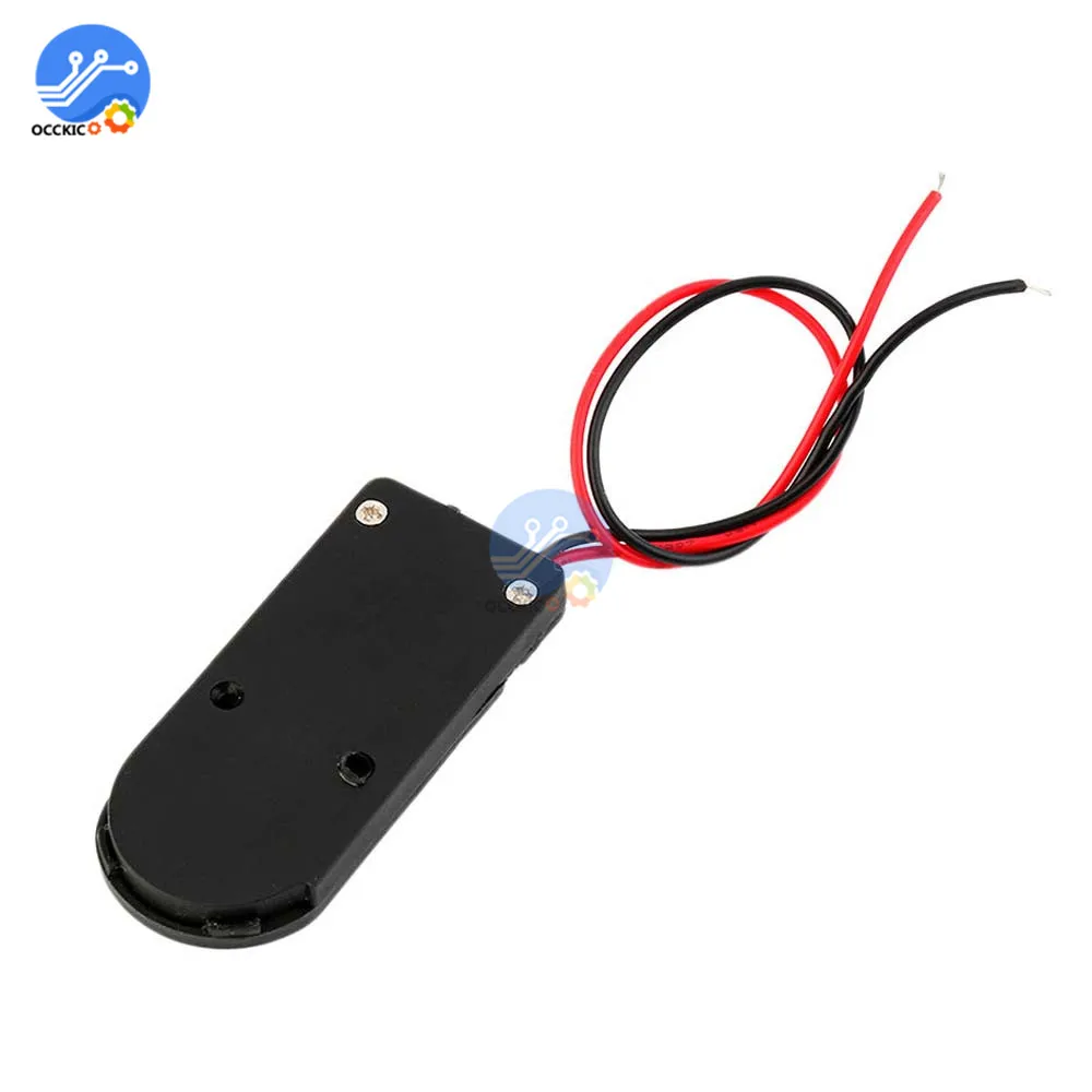 5 шт. черный чехол для монет с кнопками CR2032 6 в|cell battery holder|battery holdercoin cell holder |