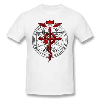 

Fullmetal Alchemist T Shirt Fullmetal Alchemist Flamel T-Shirt 100 Cotton Oversized Tee Shirt Male Print Short Sleeve Tshirt