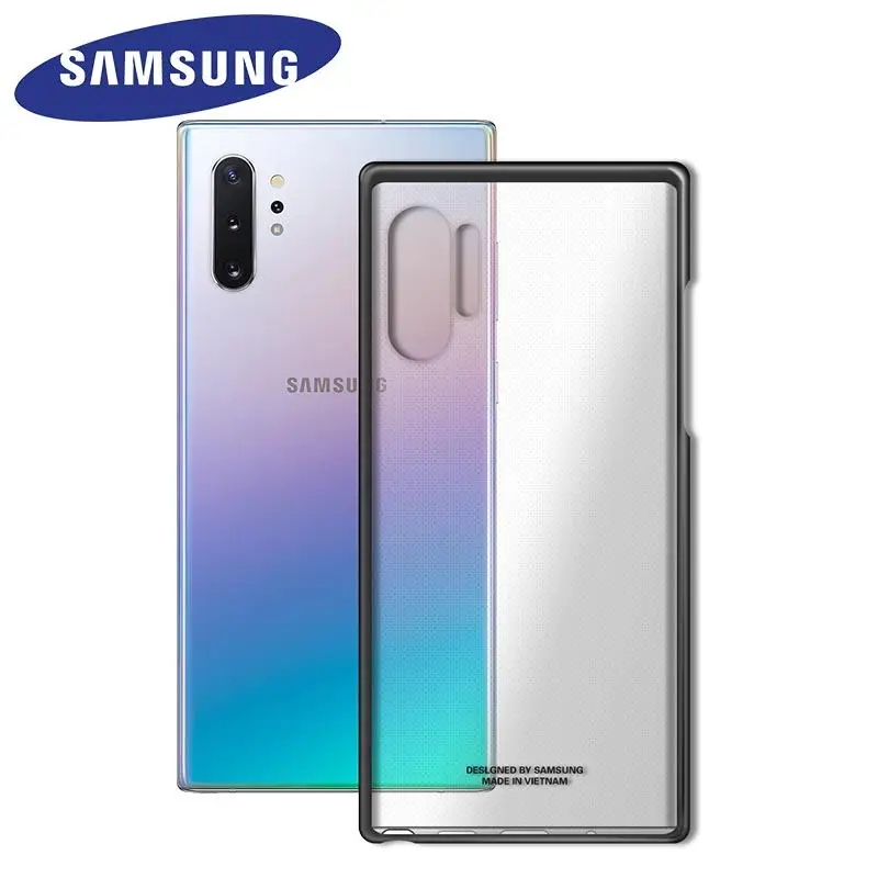 

Original Samsung Transparent Case For Samsung Galaxy Note 10 N970 Note 10+ N975 Hard PC Ultra Protective Back Case