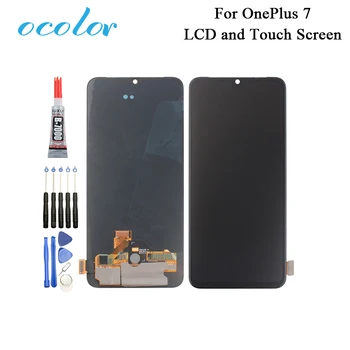 

ocolor For OnePlus 7 LCD Display And Touch Screen Digitizer Assembly Replacement With Tools +Adhesive For OnePlus 7 Phone
