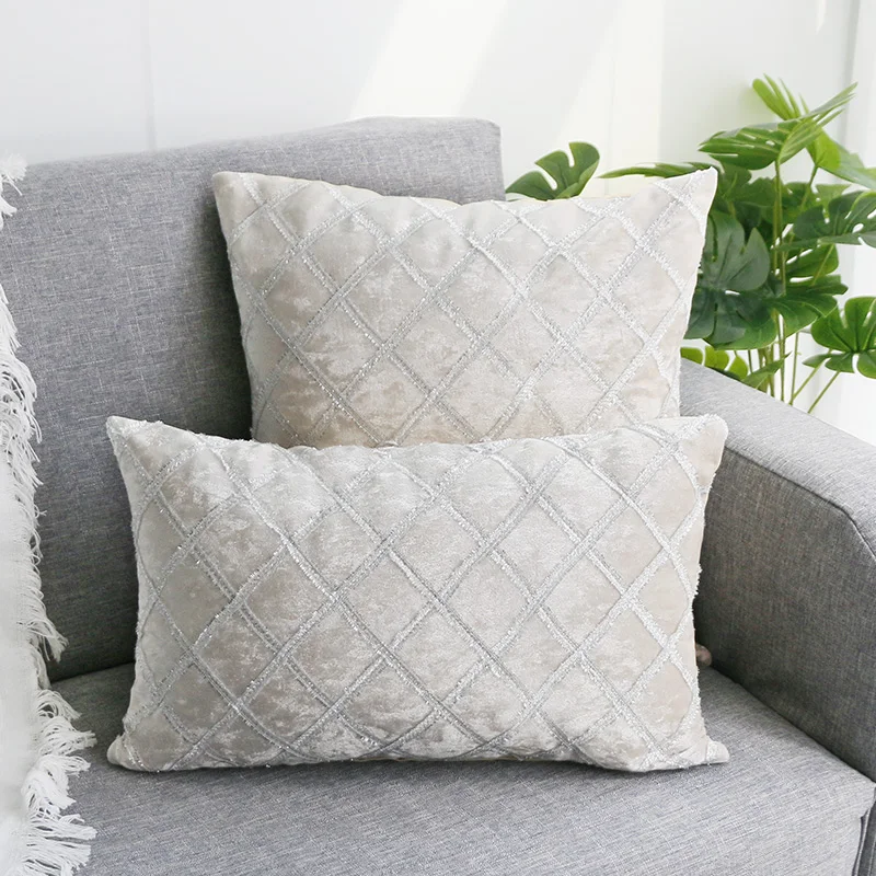 silver handmade cushion cover sofa pillow covers cushion case throw pillow  cover