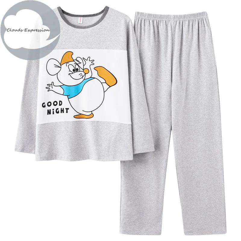 Pajama Sets Spring Knitted Cotton Striped Pajama Sets Men's Loungewear Pijama hombre Pyjamas Men Pajama Sleepwear Nightwear 4XL 5Xl Homewear