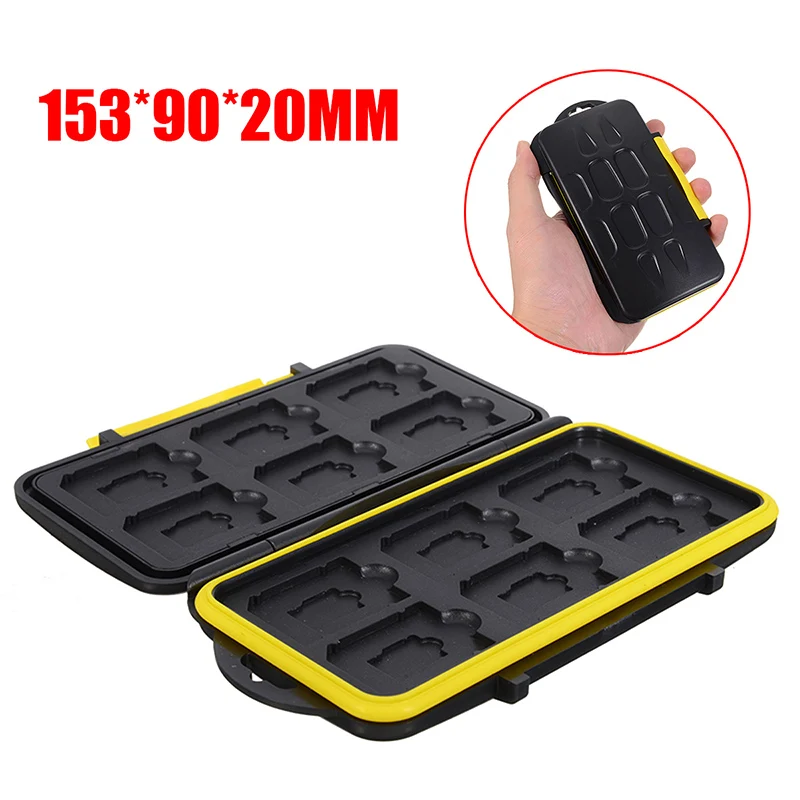 High Quality Memory Case 12 Slots Micro SD/TF Cards Oganizer Holder Storage Box ABS For Memory Card Storing Boxs