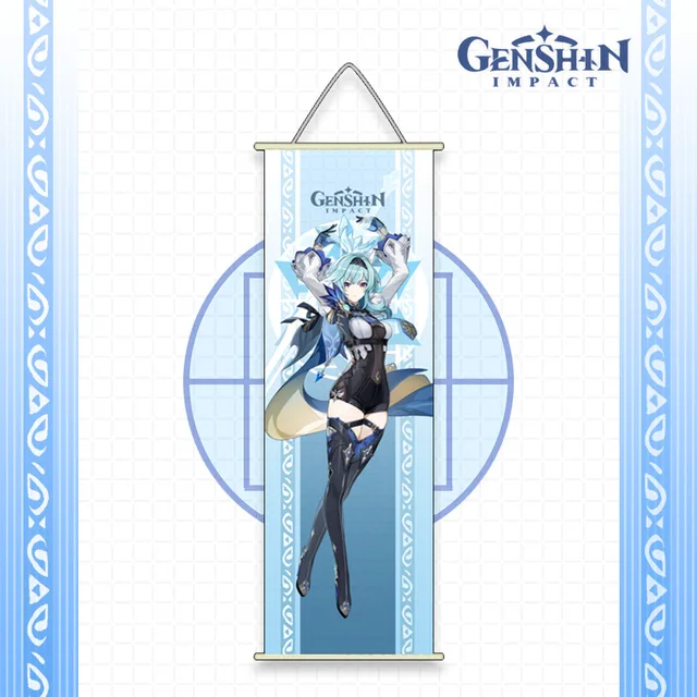 Genshin Impact Anime Cosplay Wall Hanger Kazuha Baal Ayaka Ayato Eula Sara Itto Gorou Shogun Kokomi Fans Collections Props eula