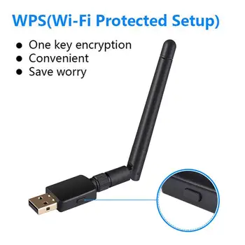 

WIFI Adapter Convenient Worry-free WIFI Protected Setup With Antenna For Windows XP OS X USB 2.0 Interface