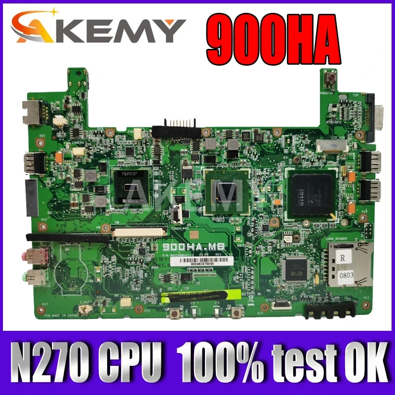 

Akemy 900HA Motherboard For ASUS EeePC 900HA Laotop Mainboard with N270 CPU