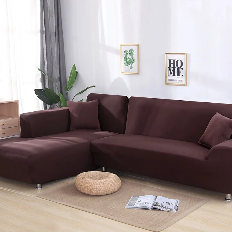 Серый Эластичный чехол для дивана, все включено, Эластичный Защитный чехол для дивана, полотенце для дивана в гостиную, чехол для дивана, 1 шт - Цвет: Coffee