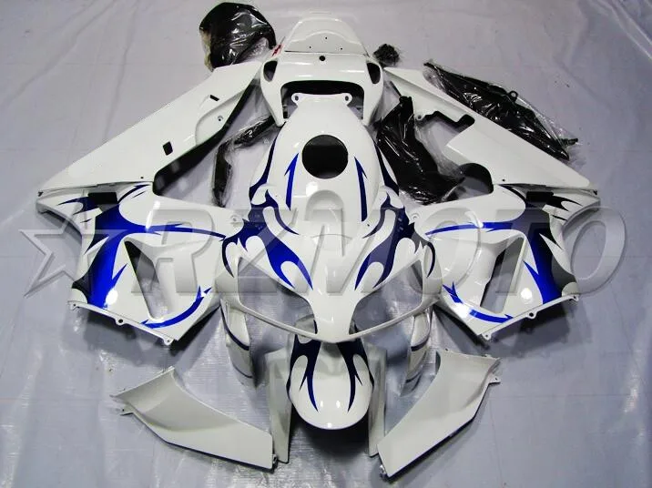 

Top (Injection mold) New ABS Motorcycle Full Fairing Kit Fit For Honda CBR600RR 05 06 F5 2005 2006 Fairings blue white