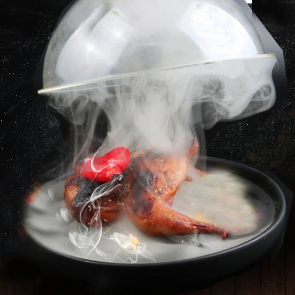 Fumoir A Froid Lacor 61816 Magic Food Smoker Bell With Glass Lid With Valve Allows Smoke Steam 1027213