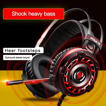 

3.5MM and USB Interface Wired Headphone earphone Gaming Headset with microphone With RGB Lighting earbuds headfree for pc laptop