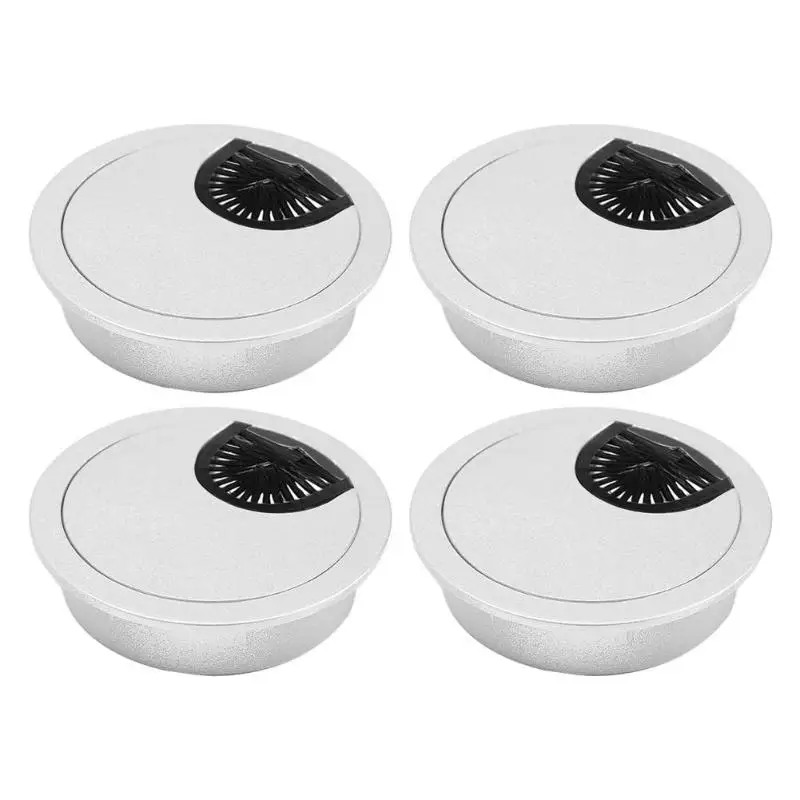 Zinc Alloy Desk Wire Hole Cover Base Metal Cable Grommet Line Hole