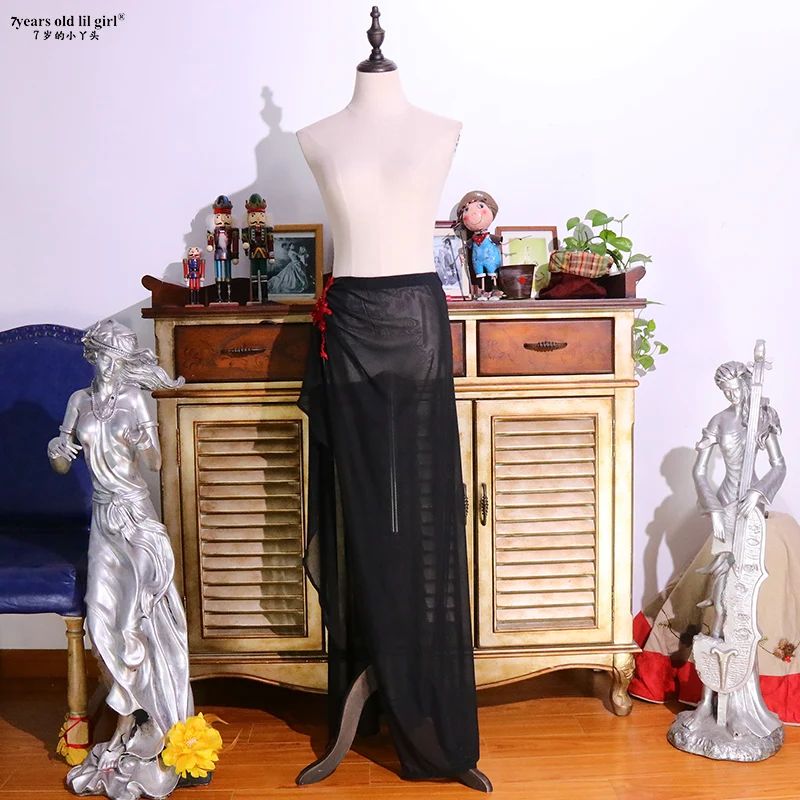 Популярная марлевая юбка с одним разрезом для танца живота CX101