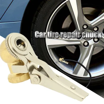 

1/4inch Car Truck 45degree Female Thread Tire Valve Connector NPT Lock Airline Inflator Clip On Brass Air Chuck Easy Inflation