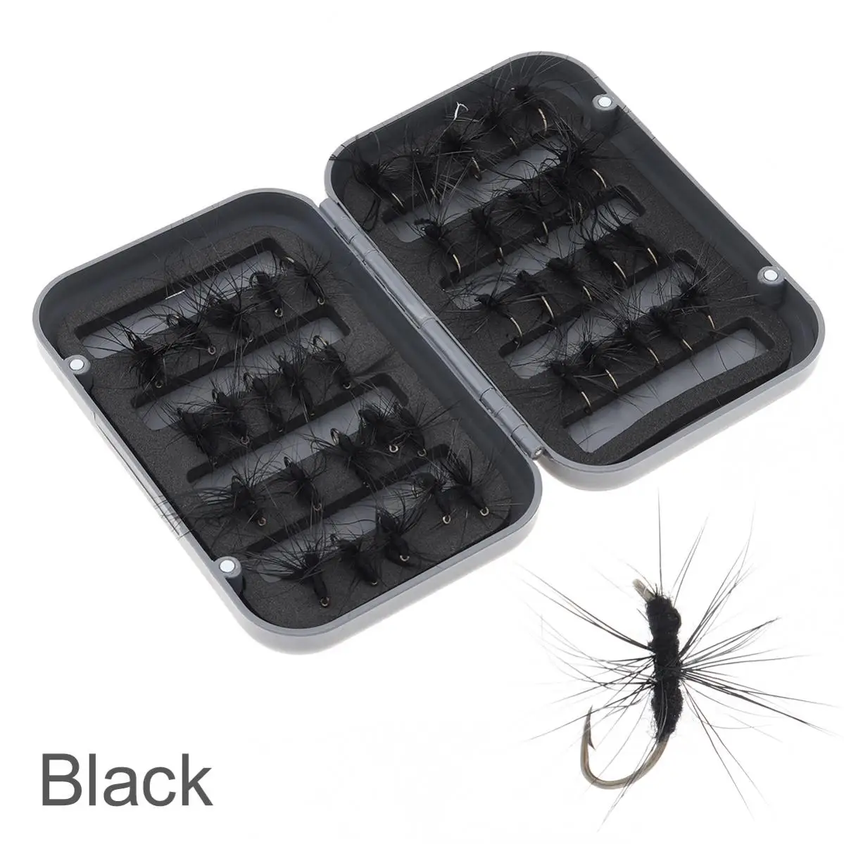 40pcs/lot Durable Trout Fly Fishing Flies Kit Red Black Ants Artificial  Insect Flying Lure Bait