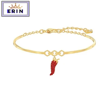 

High quality SWA. Hot red and dazzling pepper lady Bracelet