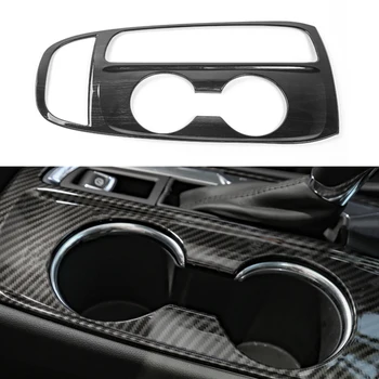 

Front Water Cup Holder Console Gear Shift Knobs Cover Trim For Chevrolet Equinox 2017-2020 Car Accessories Silver Carob fiber