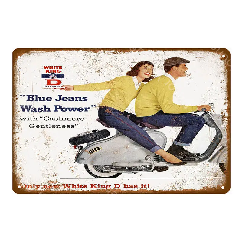 YD5371G Классический Ариэль мотоциклы металлические жестяные знаки Vespa электромобиль плакат для гараж; клуб магазин домашний декор винтажное украшение для стен - Цвет: YD5371G