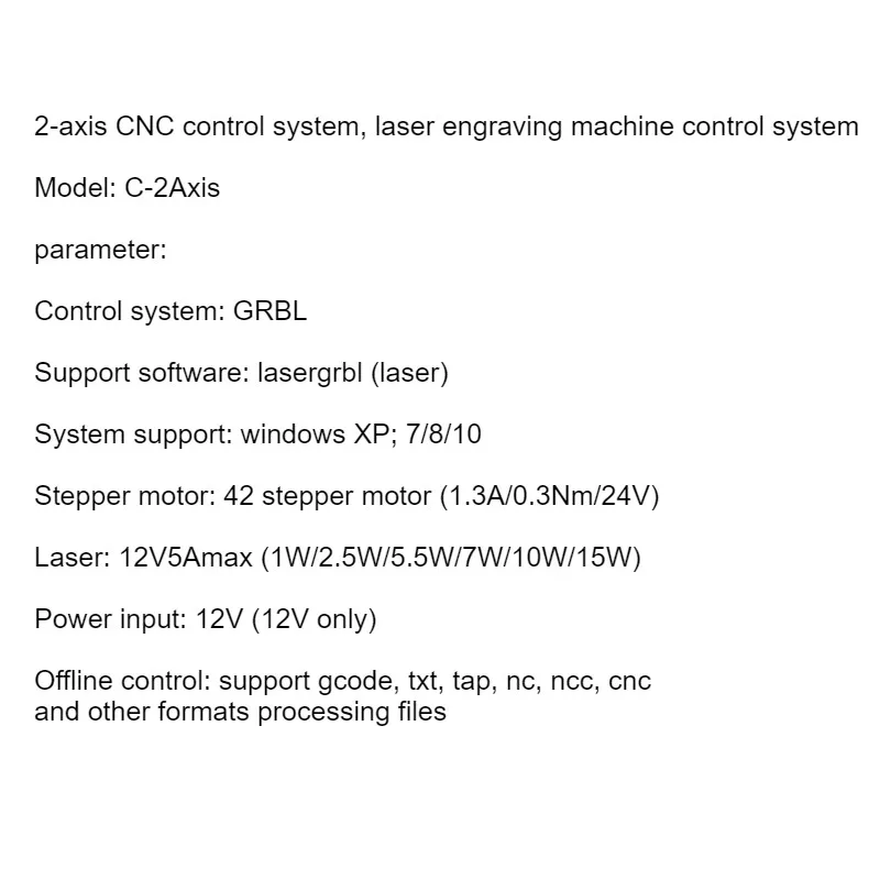 2 оси GRBL ЧПУ лазерная система управления и автономный контроллер Лер маршрутизатор/лазерный гравер плата управления USB порт управления Лер карта
