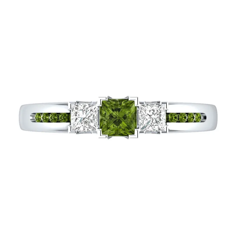 Bague Ringen в минималистичном дизайне в виде геометрических фигур 4 вида цветов циркон кольцо Леди 925 Серебряные Ювелирные изделия Для Свадьба Помолвка Юбилей