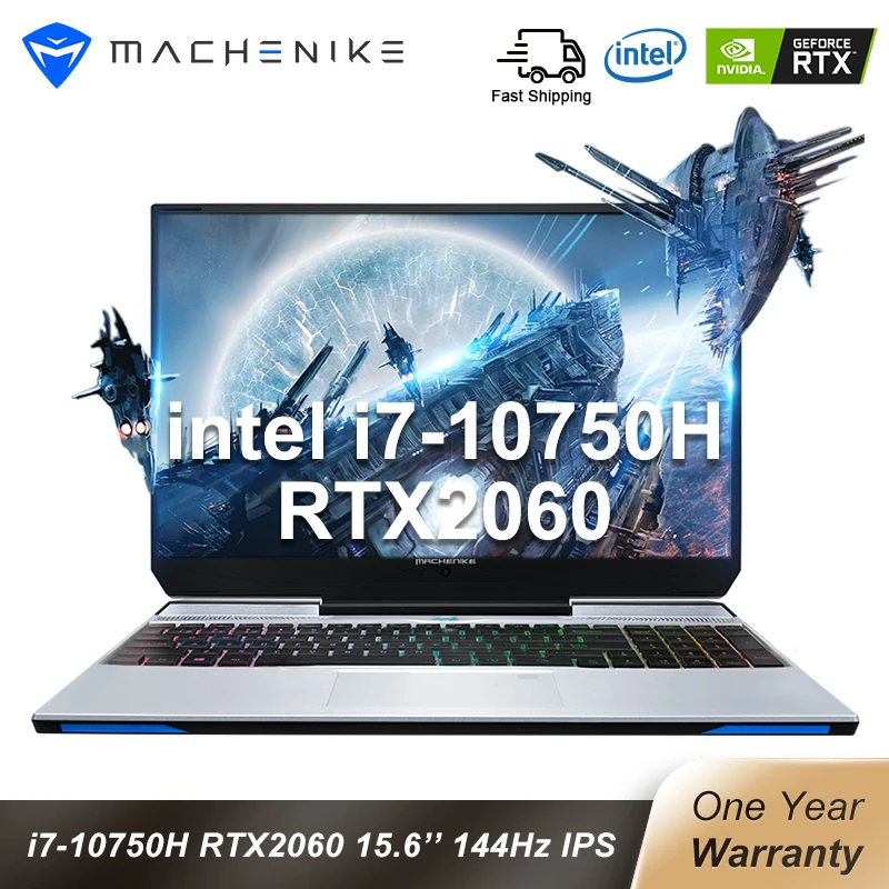 Игровой ноутбук Machenike F117 VD1 RTX 2060 i7 10870H 15 6 дюймов 144 Гц 16 Гб ОЗУ 512 ГБ SSD IPS ноутбуки 4