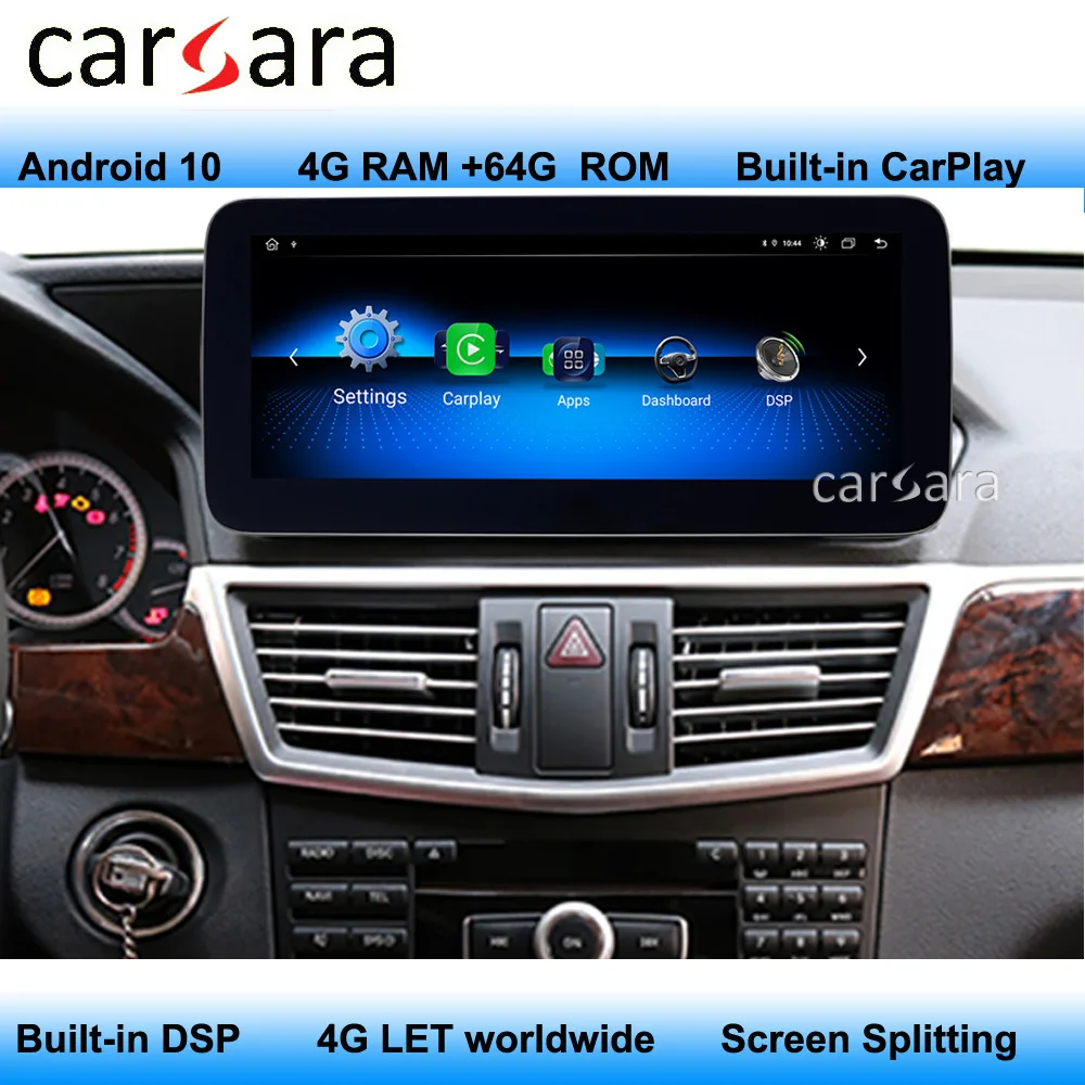 For Mercedes W212 Android 10 Navigator10.25 Car Multimedia Player Screen Modify Carplay built support 4G LET worldwide | Автомобили и