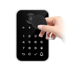 Clavier sans fil, verrouillage par mot de passe, fréquence 433MHz, méthode d'encodage EV1527, carte RFID, déverrouillage de la sonnette, Installation facile