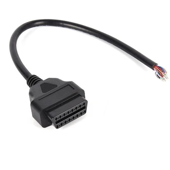 

30cm OBD2 16Pin Female Extension Opening Cable Car Diagnostic-tool cable Interface Connector OBD II Female Converter