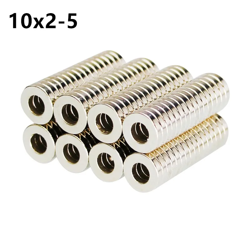 10 Strong 10mm Diameter x 5mm Thicknes Nickel Neodymium Round Cylinder Magnets 