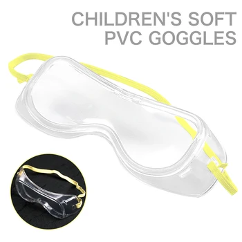 

In Stock Children'S Anti-Droplets Goggles Isolated Safety Protective Eye Glasses Anti Fog Clear Lens Closed Glasses Random Color