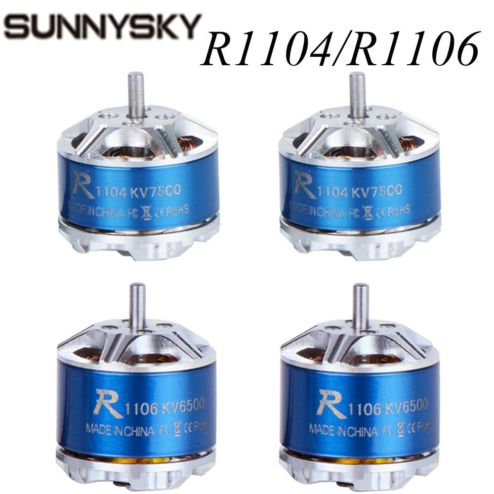 Бесщеточный синий двигатель Sunnysky R1104 R1106 5500KV 7500KV 8000KV для 2030 3020 пропеллеры RC Racing Racer
