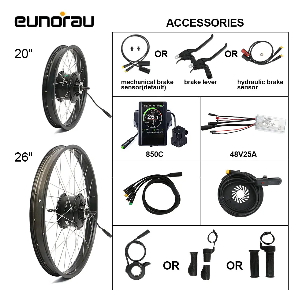 BAFANG G062 48V1000W винтовое свободное колесо 8fun Электрический велосипедный мотор
