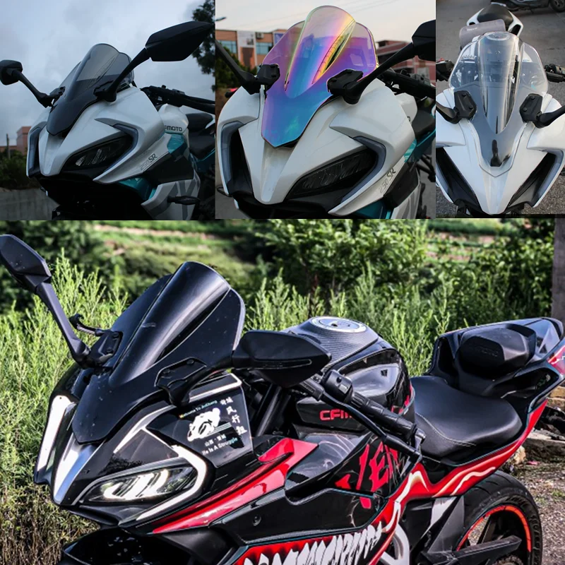 Windscreen For CFMOTO 250SR 250 SR 2019-2023 Wind Screen Deflectors Windshield Smoke Iridium