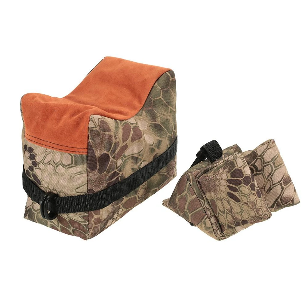 Front & Rear Bag Unfilled Gun Support Hunting Rest Sandbag Military Pouch for Shooting Shooters Sniper