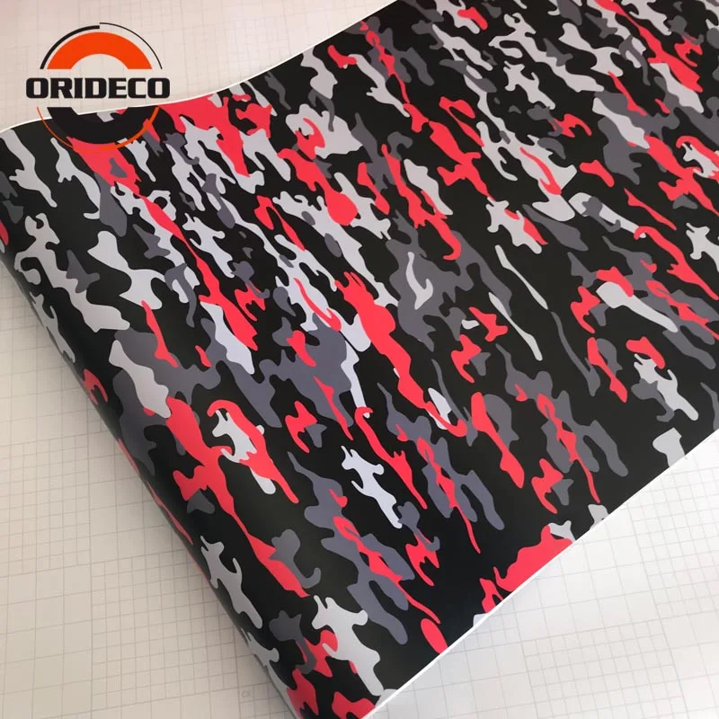red black  camo vinyl car sticker 1