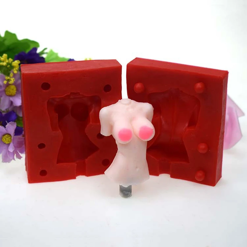 2pcs Female Body Silicone Molds For Cake Chocolate Molds Fondant Cake Decorating Tools Gumpaste Bakeware Resin Clay soap Moulds