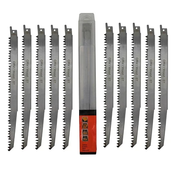 

10pcs High Carbon Steel Reciprocating Saw Blades for Woodworking Saber Saw Blades for Reciprocating Saw Power Tools Accessories