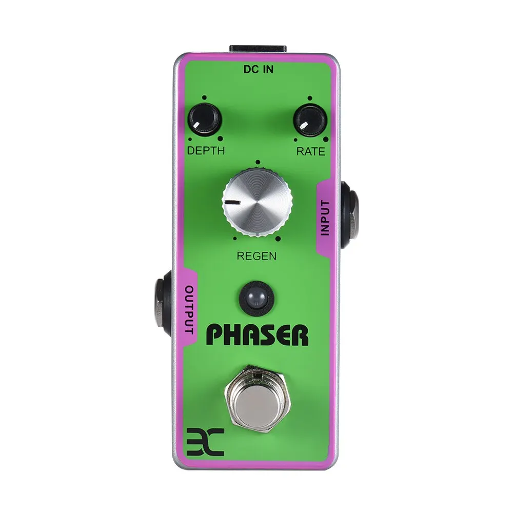 Портативный ENO EX TC-42 электрогитара Phaser педаль эффектов полностью металлический корпус True Bypass