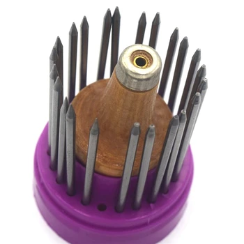 

23 Bead Grain Tool Set with Engraving Machine Beading Machine with Engraving Machine Wood Handle for Diamond Stone Inlay Engravi