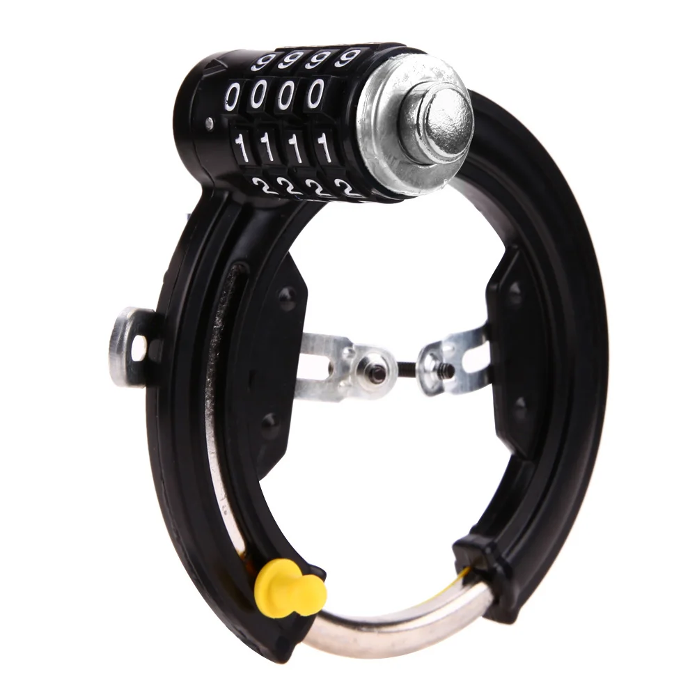 BlackBikeLockGeneralBicycleHorseshoeClawsAntitheftLock