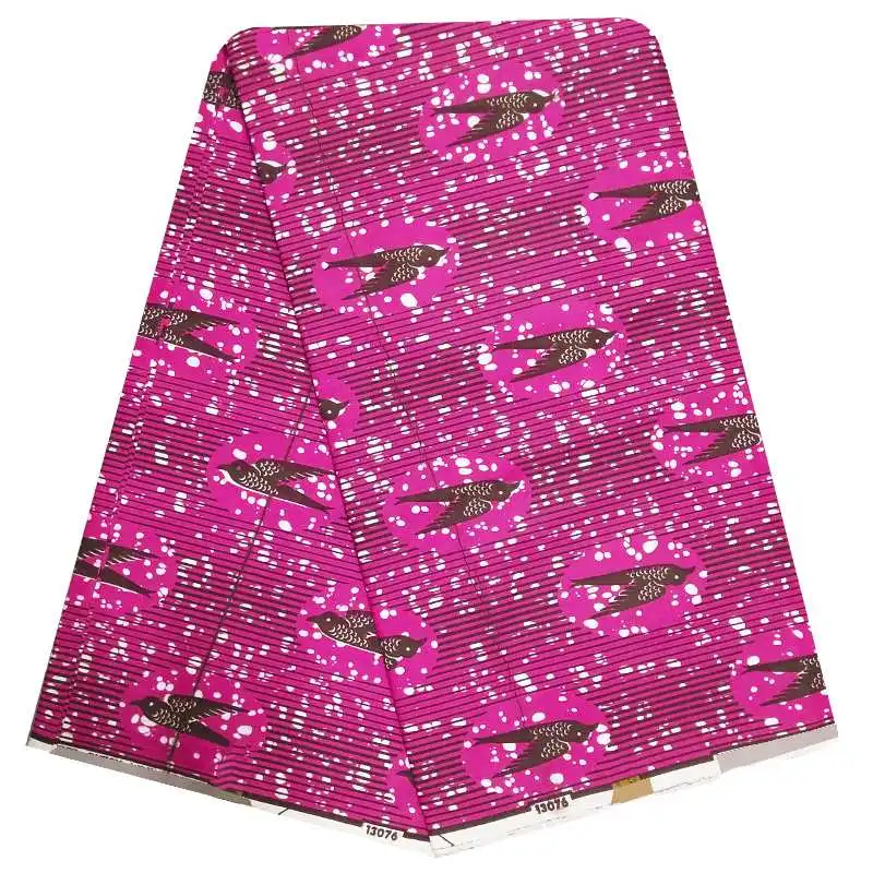 Анкара обработанный воском материал печати хлопок Африканский Воск Прямая тканей настоящий tissus 6 ярдов/лот