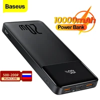 Baseus-batería externa portátil de 10000mAh, Powerbank PD, 20W, para iPhone, Xiaomi mi