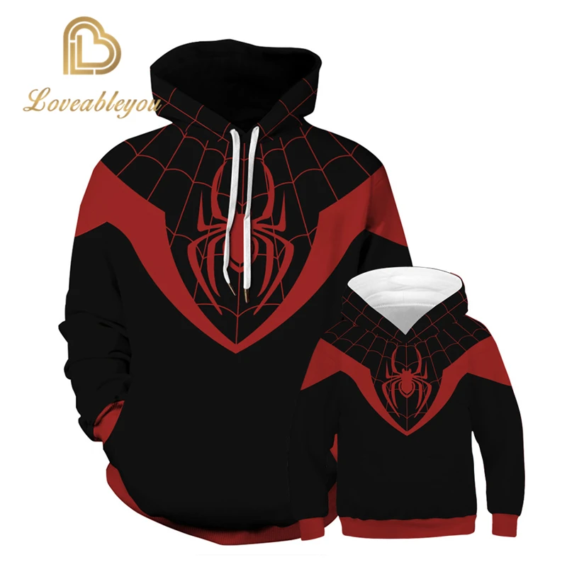 Мужская толстовка с капюшоном Miles Morales Человек паук кофта для взрослых|Костюмы из