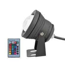DC 12 В 10 Вт подводные светодиодные фонари для фонтанов с пультом дистанционного управления RGB IP65 водонепроницаемый бассейн, Пруд Лампа садовый газон открытый Li