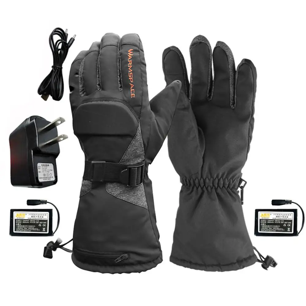 Мотоциклетные перчатки с подогревом 3600 мАч литиевая батарея IP68 теплые сохраняющие тепло перчатки для катания на лыжах