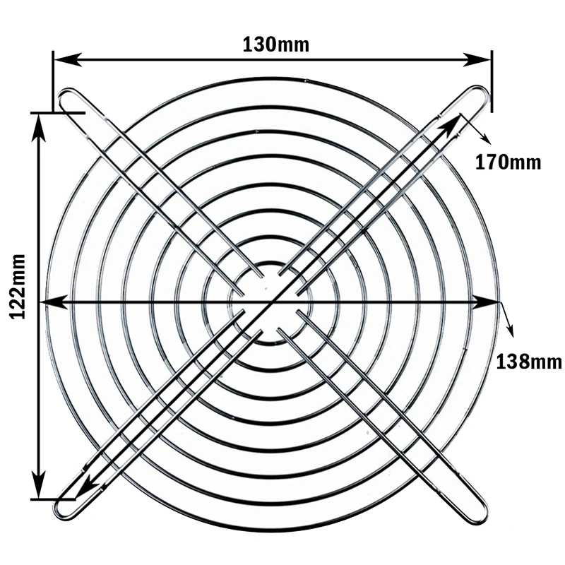 150MM铁网尺寸图