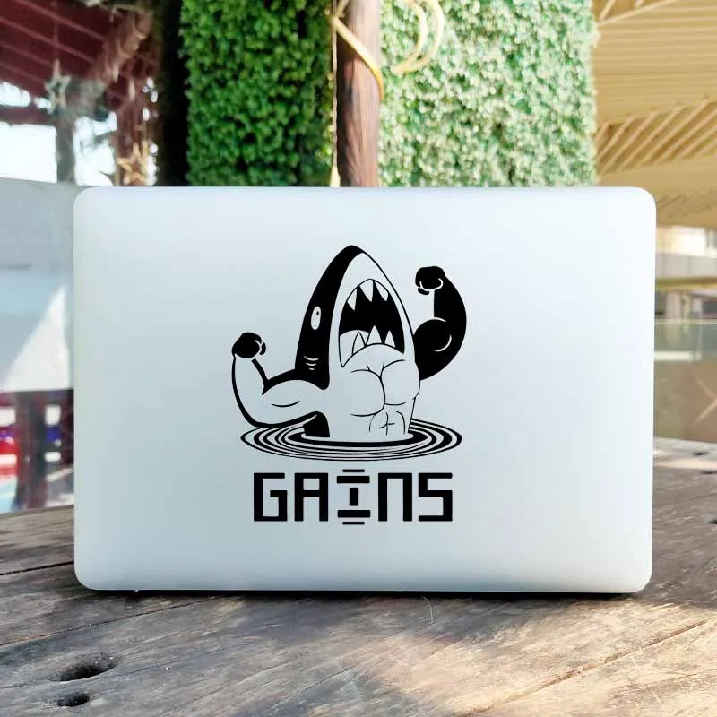 Adesivo Per Laptop Fitness Shark Per Macbook Pro 16 "Air Retina 11 13 15 Pollici Mac Book Skin Notebook Decal Pegatina Portatil